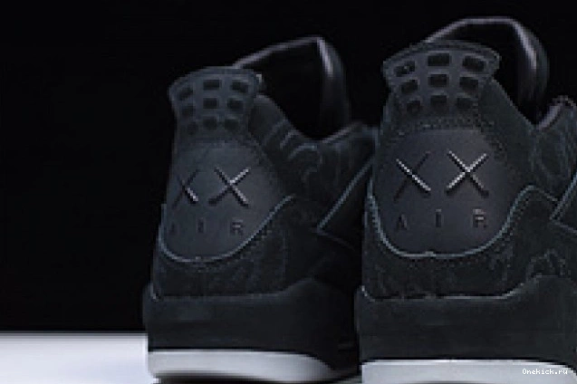 One Kick 930155 black retro kaws 4 Nike Air Jordan 001 0708